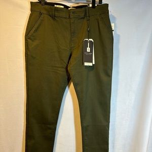 NWT! Scott James Mens Slim Fit Stretch Pants Color Army.
